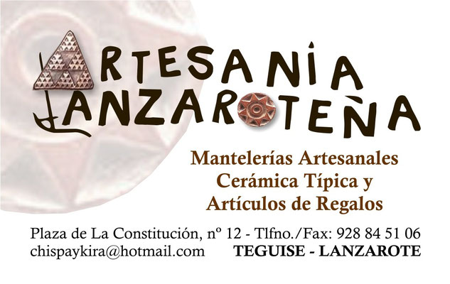 2009 Tarjeta Artesanía Lanzaroteña