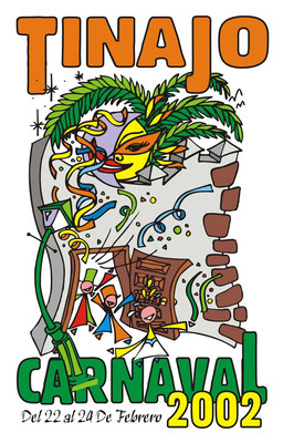 2002-Cartel GANADOR Carnaval TINAJO
