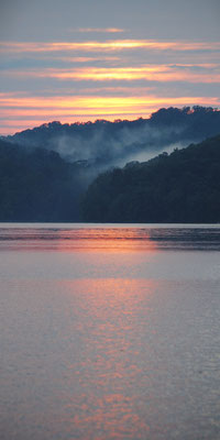 Sunset over Lake Piedmont, Ohio: June 2013