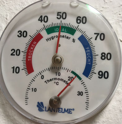 14.30 Uhr die 20°C sind erreicht.