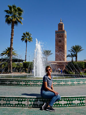 Am Sonntag unternehmen wir einen ersten Ausflug ins Zentrum von Marrakech.