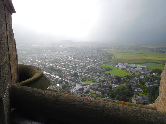 Die Aussicht von der Turmspitze auf Stirling und dessen Umgebeung ist überwältigend.