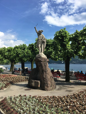 Wer hat gewusst, dass neben Altdorf auch in der Stadt Lugano seit 1856 ein Tell-Denkmal steht. 