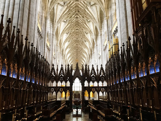Die sehr schöne Kathedrale von Winchester ist einer der ganz grossen Sakralbauten in UK. 