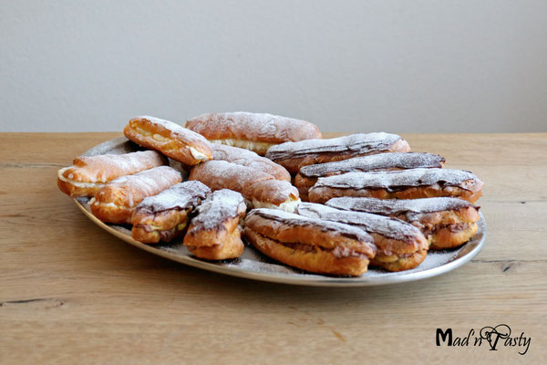 2021 - Éclairs mit Vanille- und Schokoladenfüllung