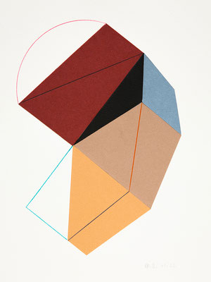 Geo-56 Papel, cartón y lápiz de color ( 24 x 32 cm ) 2022