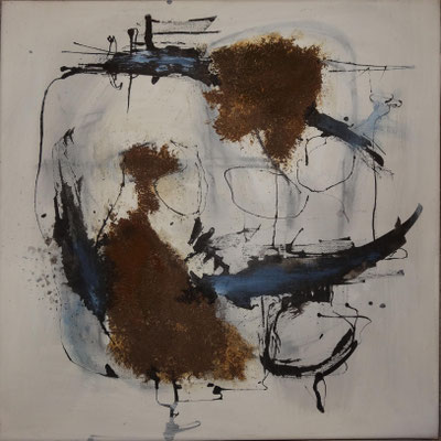o.T Acryl-Mischtechnik auf Leinwand, 40x40cm