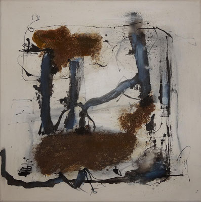 o.T Acryl-Mischtechnik auf Leinwand, 40x40cm