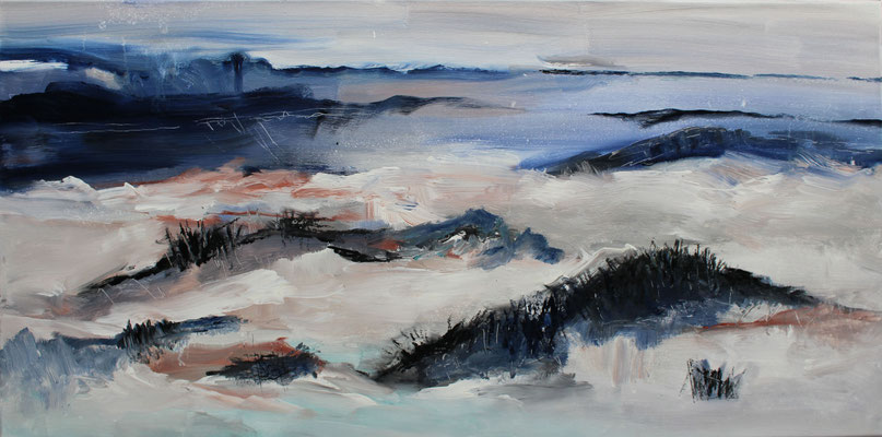 o.T., Acryl auf Leinwand, 50x100 cm