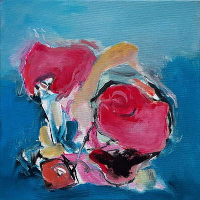 Flora II, Acryl auf Leinwand, 29x29cm