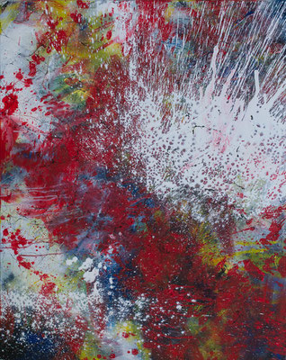 Big splash - Acryl auf Leinwand, 80x100, 2023, S. Ulrich - VERKAUFT