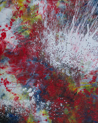 Big splash - Acryl auf Leinwand, 80x100, 2023, S. Ulrich - VERKAUFT