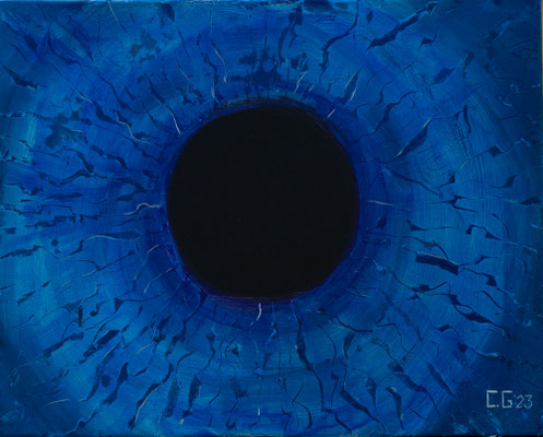 Iris - Acryl auf Leinwand, 50x40 cm, 2023, C. Geier