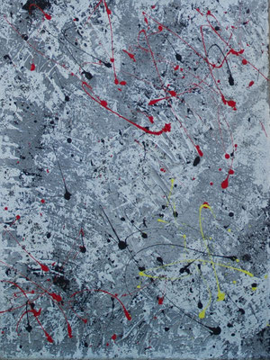 fly me to the moon - Acryl auf Leinwand, 30x40 cm, 2005, S. Ulrich - VERKAUFT