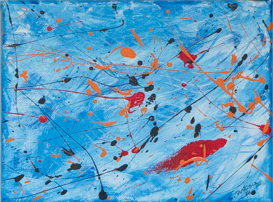 INP1 - Acryl auf Leinwand, 24x18 cm, 2024, C. Purgina