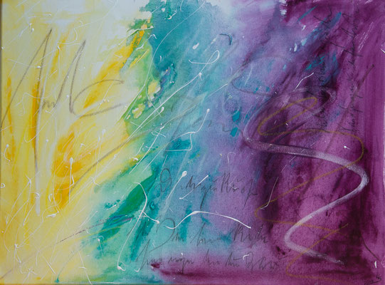 The secret of evolution - Acryl auf Leinwand, 80x60 cm, 2018, U. Schachner