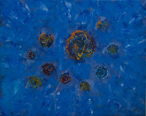 Orbit - Acryl auf Leinwand, 100x80 cm, 2010, S. Ledermüller
