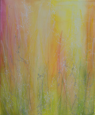 Frühling - Acryl auf Leinwand 50x60 cm, 2019, U. Schachner - VERKAUFT