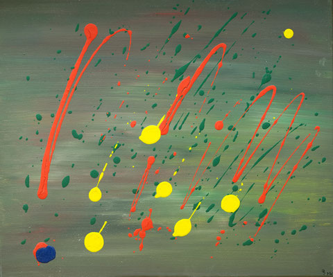 Blaupunkt - Acryl auf Leinwand, 60x50 cm, 2005, U. Schachner, M. Weber