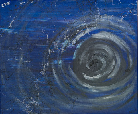 Wer suchet, der findet - Acryl auf Leinwand, 60x50 cm, 2024, U. Schachner