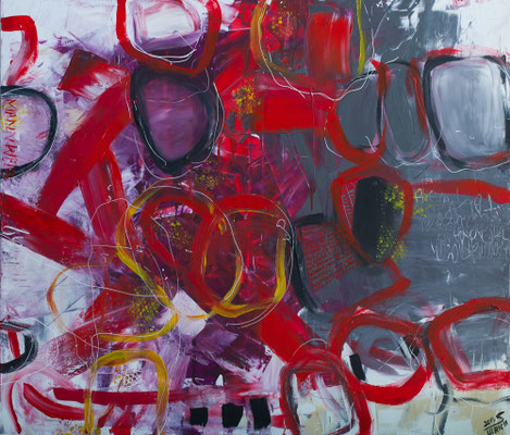 Mannweib - Acryl auf Leinwand, 140x120 cm, 2017, S. Ulrich - VERKAUFT