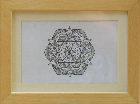 Lines of peace - Fineliner auf Papier, 7,4x10,5 cm, 2023, K. Kölzer