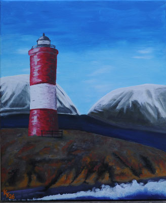 Fjord lookout - Acryl auf Leinwand, 50x60 cm, 2026, K. Kölzer