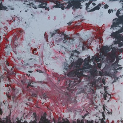 Musikalische Inspiration – Sommer - Acryl auf Leinwand 50x50 cm, 2019, M. Weber - VERKAUFT
