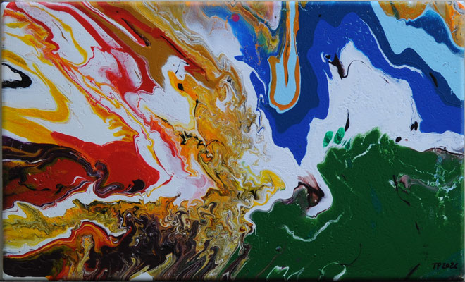 Das Experiment - pouring medium, 50x30 cm, 2026, Team PalArt