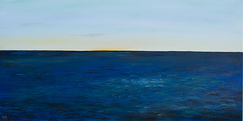 Antarktis 2 - Acryl auf Leinwand, 100x50 cm, 2008, H. Halbritter - VERKAUFT