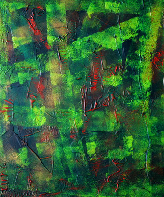  Leben hinterlässt Spuren - Acryl auf Leinwand, 50x60, 2006, VERKAUFT