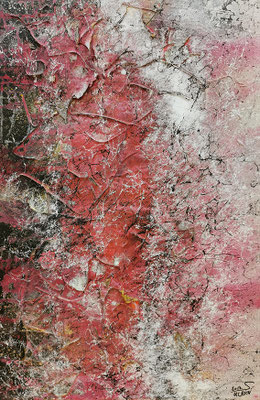 Im Verborgenen - Mischtechnik, Acryl auf Leinwand, 40x60 cm, 2017, S. Ulrich - VERKAUFT