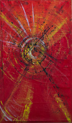 Energie - Leinwand auf Holz, 60x101 cm, 2017, U. Schachner - VERKAUFT