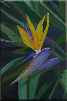 Her majesty - Acryl auf Leinwand, 20x30 cm, 2026, K. Kölzer - VERKAUFT