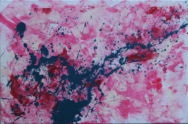 Emotionen - Acryl auf Leinwand, 90x60 cm, 2026, C. Geier, C. Purgina