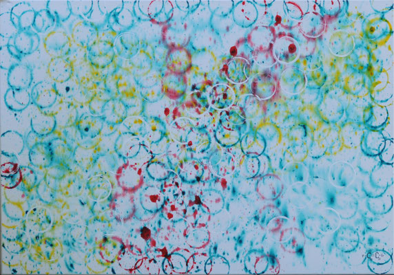 Spot on - Acryl auf Leinwand, 100x70 cm, 2026, C. Geier, C. Purgina