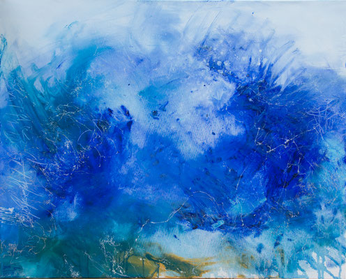 Ich will Meer - Acryl auf Leinwand 100x80 cm, 2019, S. Ulrich - VERKAUFT
