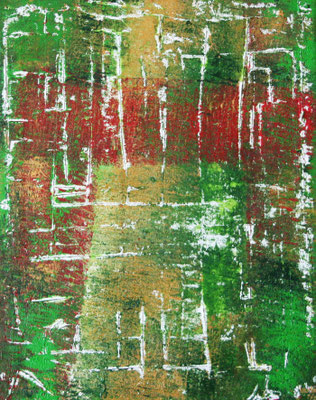  Finnischer Birkenwald - Teil 3, Acryl auf Leinwand, 40x50, 3-teilig, 2005, S. Ulrich - VERKAUFT