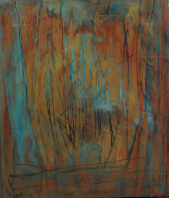 Origin - Acryl auf Leinwand, 70x60 cm, 2026, S. Ulrich