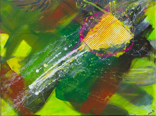 Key of happiness - Acryl auf Leinwand, 80x60 cm, 2025, U. Schachner