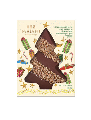 Flat Tree Collection: Milk Chocolate & Hazelnuts (250g)