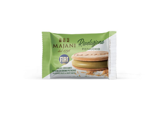 Crispy waffles filled with pistachio cream (21g)