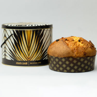 Roberto Cavalli Co-Branded Panettone SuperClassico Metal 1kg