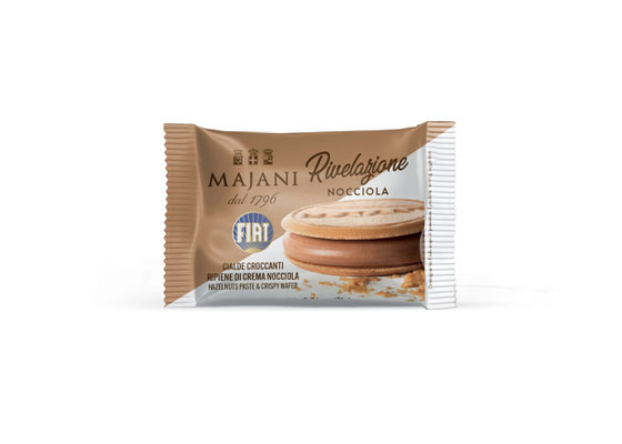 Crispy waffles filled with hazelnut cream (21g)