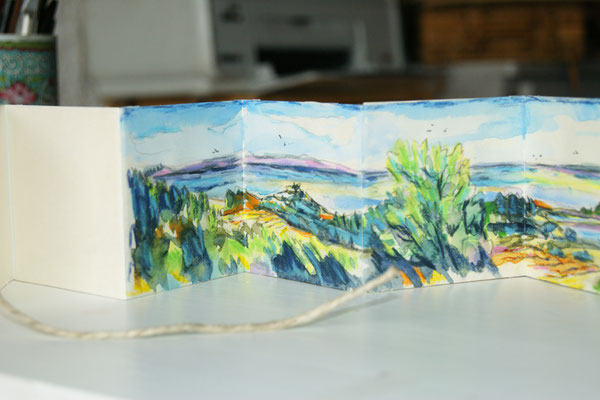 severine saint-maurice, lescerclesdelumiere.com, aquarelle de severine saint-maurice,bages