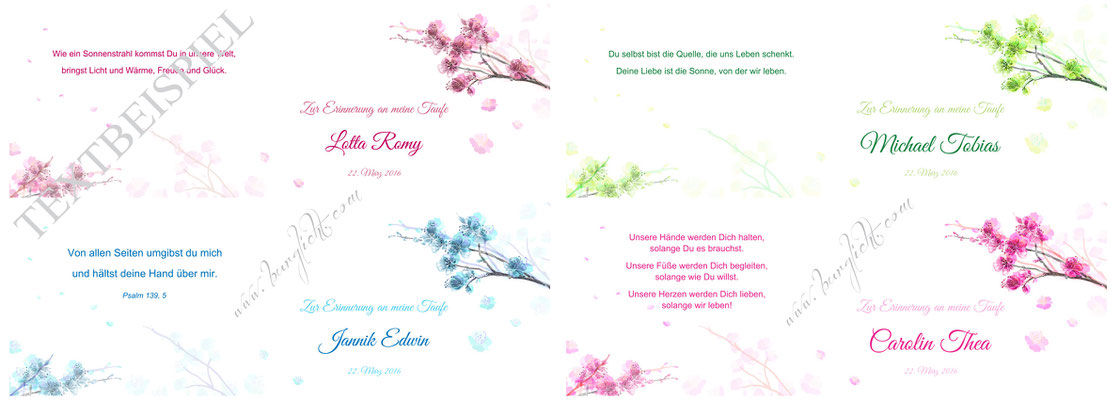 Individuelle Layouts in Farben nach Wunsch