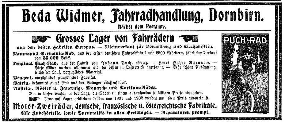 Quelle: Vorarlberger Volksfreund 28. März 1903