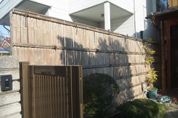 建仁寺垣 作業前