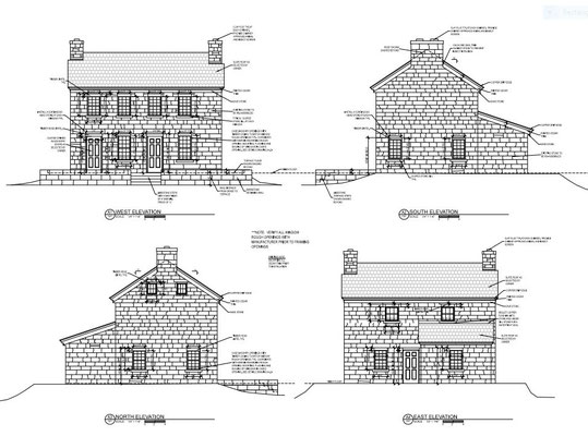 Architectural drawing by Joseph Linek, Linekstudio, Newbury, OH