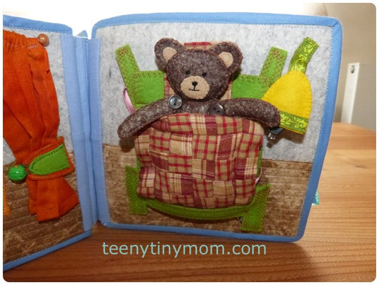 Teddy im Bett